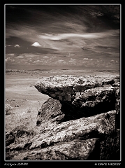  High Rocks & Lichen in Infrared, near Kanapolis, KS