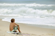  Surfer at rest, Outer Banks, NC