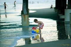  Cocoa Beach boy with ball