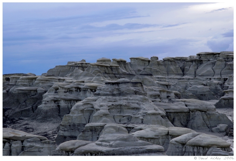 Southwest53 Bisti Wilderness at dusk, south of Farmington, New Mexico