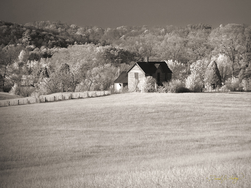 012 Old Farmhouse IV, Greenback, TN -- Another infrared of the old place.