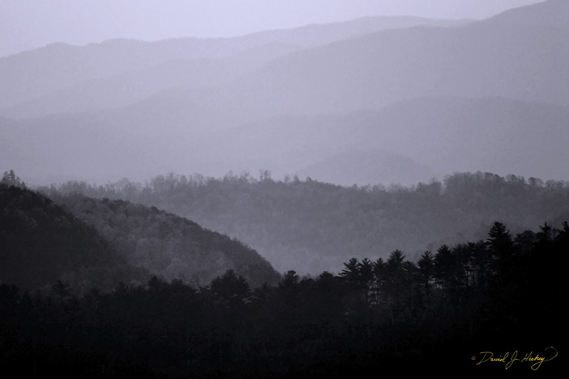 005 Smoky Sunrise series, near Walland, TN -- Easiest location to ever shoot from.  Get on Foothills Parkway off I-321, take the first pull off on left, wait for sun to rise!