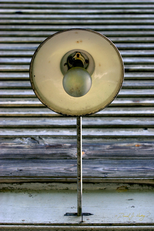 022 Old Light Fixture, Reliance, TN -- Love the symmetry of the scene.