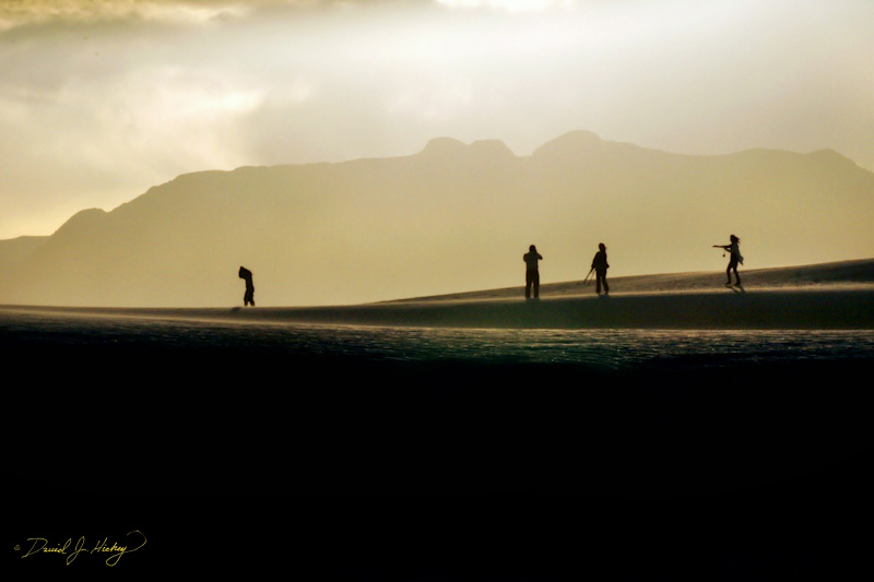134 Silhouettes on Sand, White Sands, NM