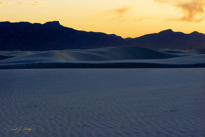 152 One Last Look, White Sands, NM -- Right after this shot I left the place, found a nice spot to pull over and slept in the Explorer for the night.