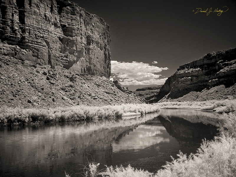 204 Rocks and Water II in Infrared, along the Dinosaur Diamond Prehistoric Highway, Moab, UT