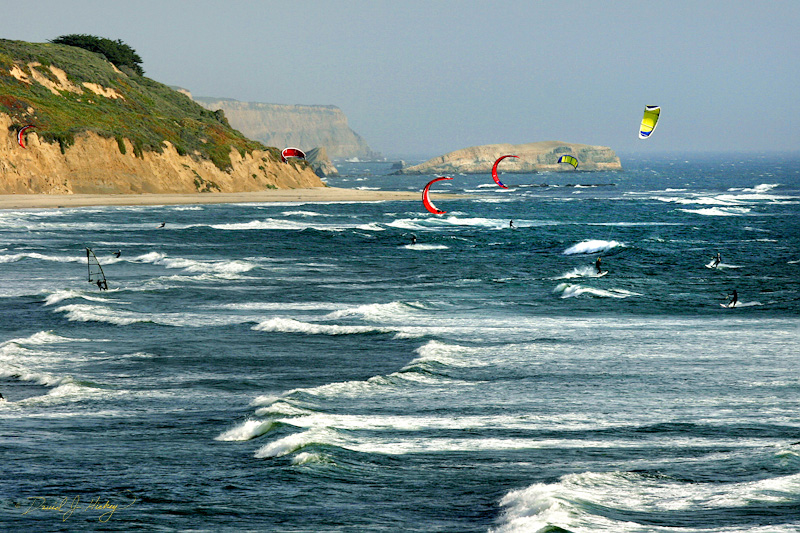371 Kite Surfing XI, just north of Santa Cruz, CA