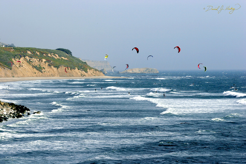 372 Kite Surfing XII, just north of Santa Cruz, CA