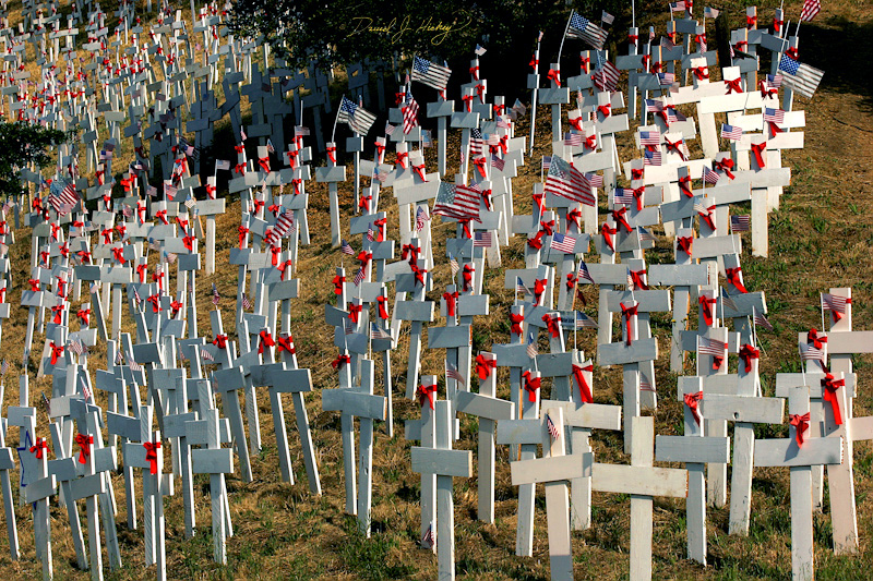 433 Fallen US Soldiers in Iraq Memorial, Briones, CA