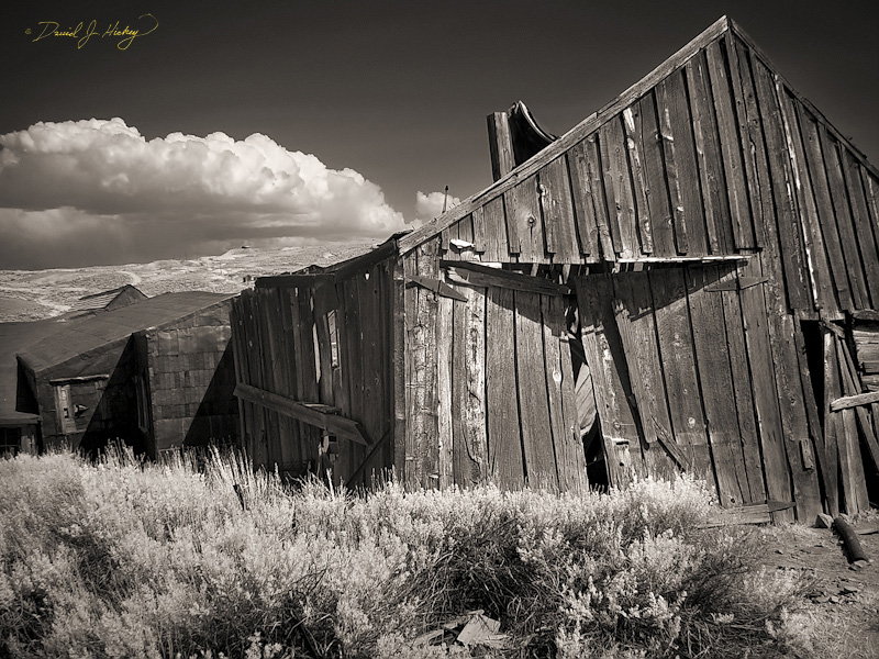 451 Building in Bodie Ghost Town in Infrared, Bodie, CA