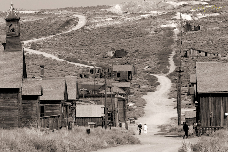 468 Bodie Ghost Town Street Scene in Infrared, Bodie, CA