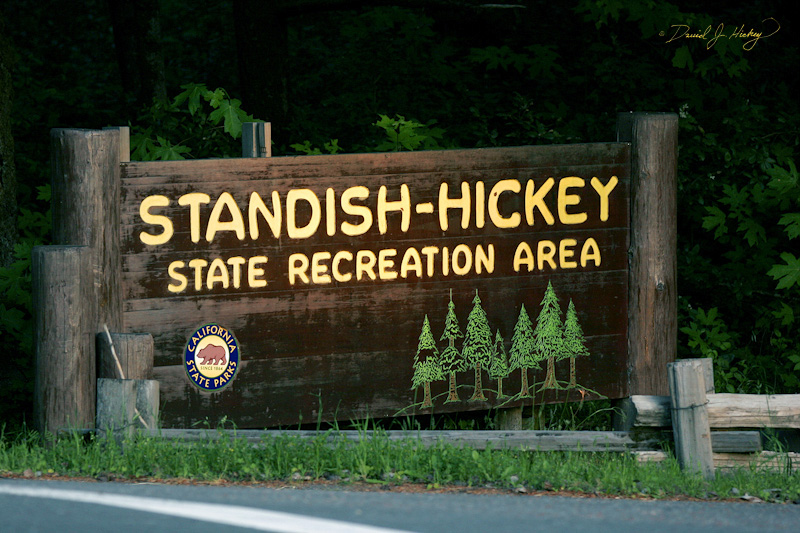 542 A Must Shoot, near Leggett, CA -- Spent the night sleeping in the Explorer here.  Snuck in late; snuck out early!  Hey, if your name is on the sign you rate a freebie ... right?