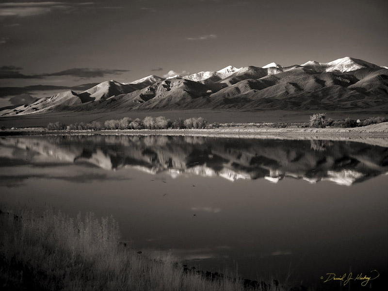 718 Dusk Reflection in Infrared, northeast of Dillon, MT