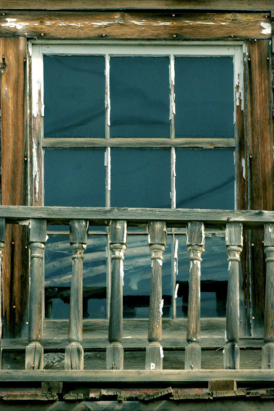 740 Window and Railing, Virginia City, MT