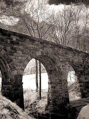 004 Adandoned Railroad Bridge, near Mint Springs, VA -- In infrared -- I'd passed this about 20 times over the years making the southbound trip on I-81 to Tennessee, so decided to shoot it finally.