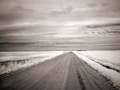 080 Kansas Back Road in Infrared, near Greensburg, KS -- Yes, that one that the tornado tore apart!  I drove through it a day or so after the impact ... but no images (Police and National Guard none to happy with photo folks, understandably).