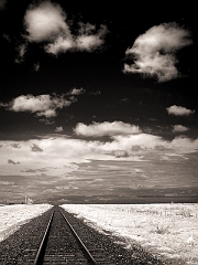 085 Tracks in Infrared, near Goodwell, OK