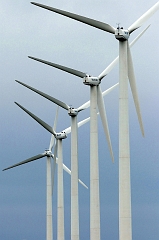 091 Wind Turbines, near Godknowswhere, TX or NM -- Shortly after this I arrived in Tucumcari, NM and suddenly realized my tachometer was freaking out -- flat lining when accelerating, leaping up when foot off the gas.  That was swiftly followed by noticing my power windows wouldn't go up or down and that the battery gauge showed zero!