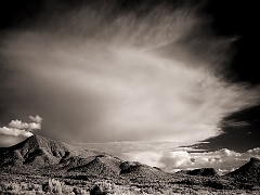 114 Clouds and Mountains II in Infrared, near Tularosa, NM