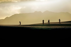 134 Silhouettes on Sand, White Sands, NM