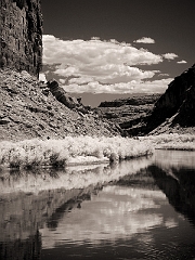 201 Rocks and Water in Infrared, along the Dinosaur Diamond Prehistoric Highway, Moab, UT
