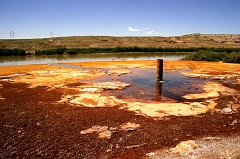 212 Crystal Geyser, Green River, UT -- I'd stumbled across this place a year earlier and spent two hours waiting for an eruption that never came.  So this time I figured toss in a couple more hours since -- when it erupts -- it's supposed to shoot 60 or more feet in the air!  About an hour into my vigil an 