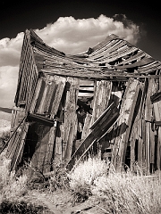 445 Shack at Bodie Ghost Town in Infrared, Bodie, CA