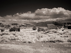 455 Overall View of Bodie Ghost Town in Infrared, Bodie, CA
