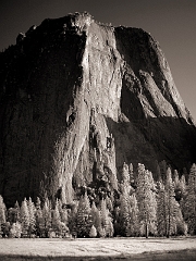 479 Cathedral Rock in Infrared, Yosemite, CA