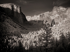 492 Glacier Point View V in Infrared, Yosemite, CA