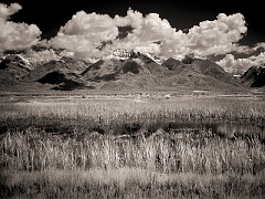 678 Mount Harding and Pond in Infrared, south of Ronan, MT